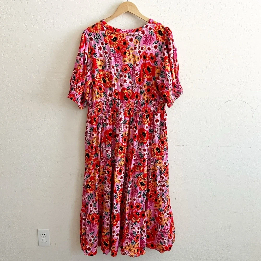 Piper & Scoot The One Dress in Magenta Floral - Picture 4 of 7